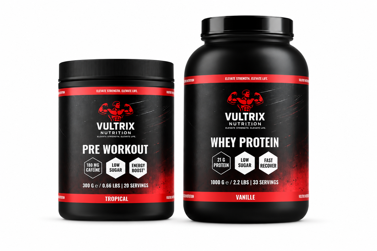 Vultrix Strength Stack – Pre-Workout & Whey Protein Bundel